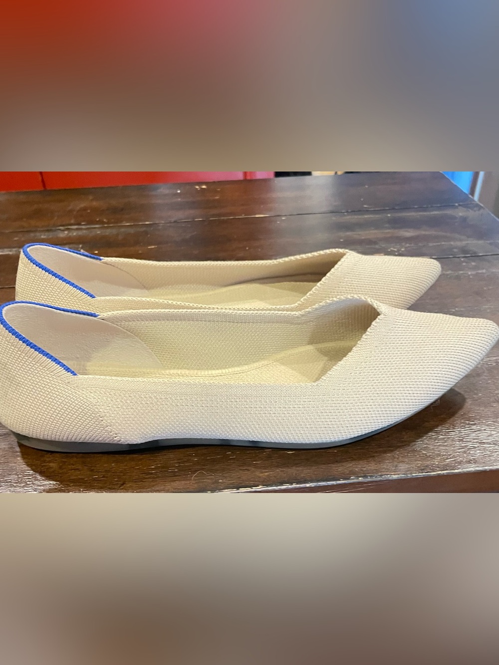 Rothy’s Women’s Beige Pointed Toe Ballet Flat Size 9